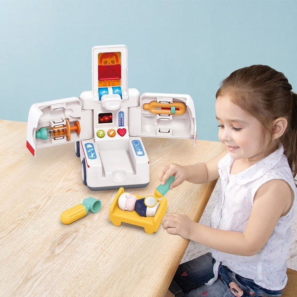 Hola Toy Ambulance with Lights & Sounds 20 x 11 x 15 cm Multicolor