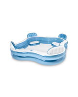 Intex Swim Center Square Inflatable Family Lounge Pool 229 x 229 x 66 cm Blue & White