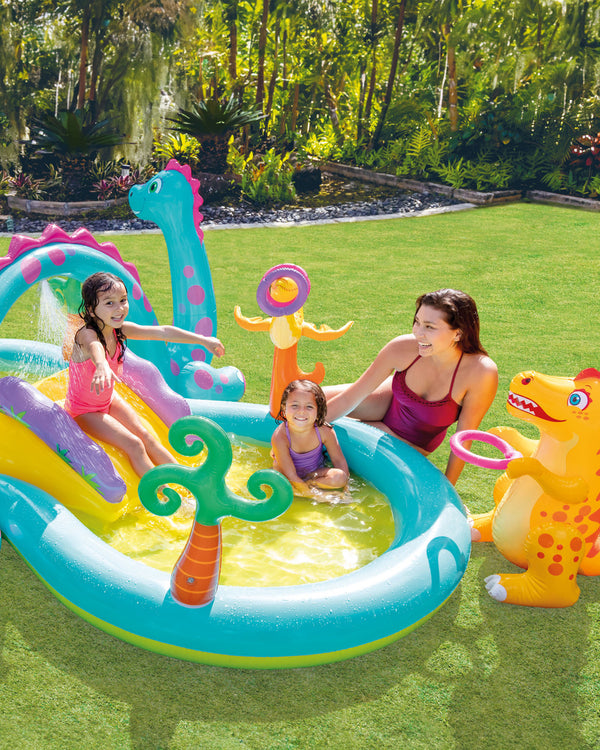 Intex Dinoland Inflatable Play Center With Slide 2Y+