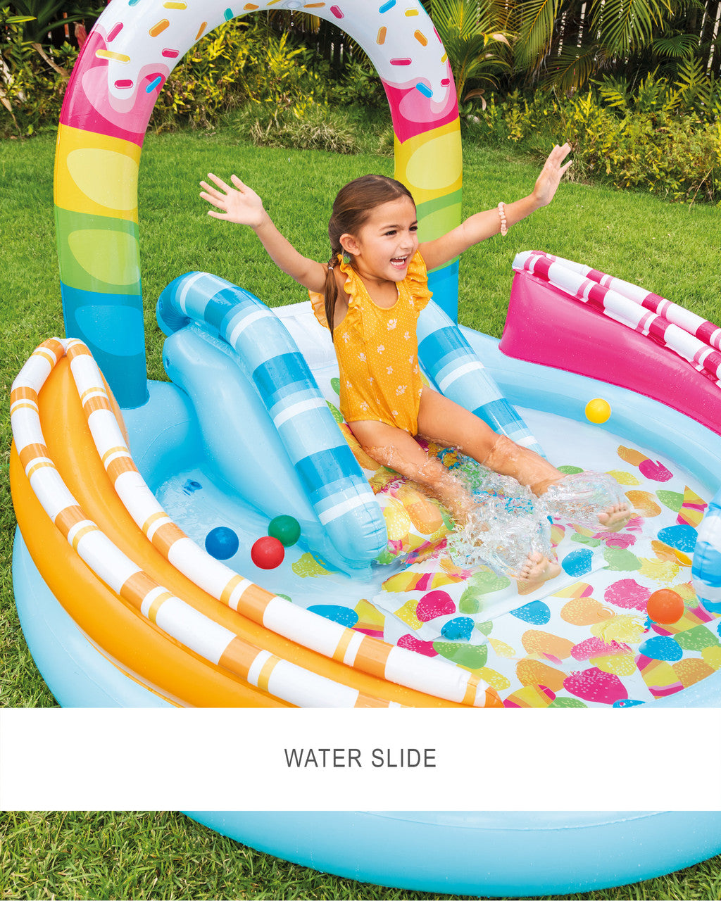 Intex Candy Fun Inflatable Play Center with Slide 170 x 168 x 122 cm Multicolor