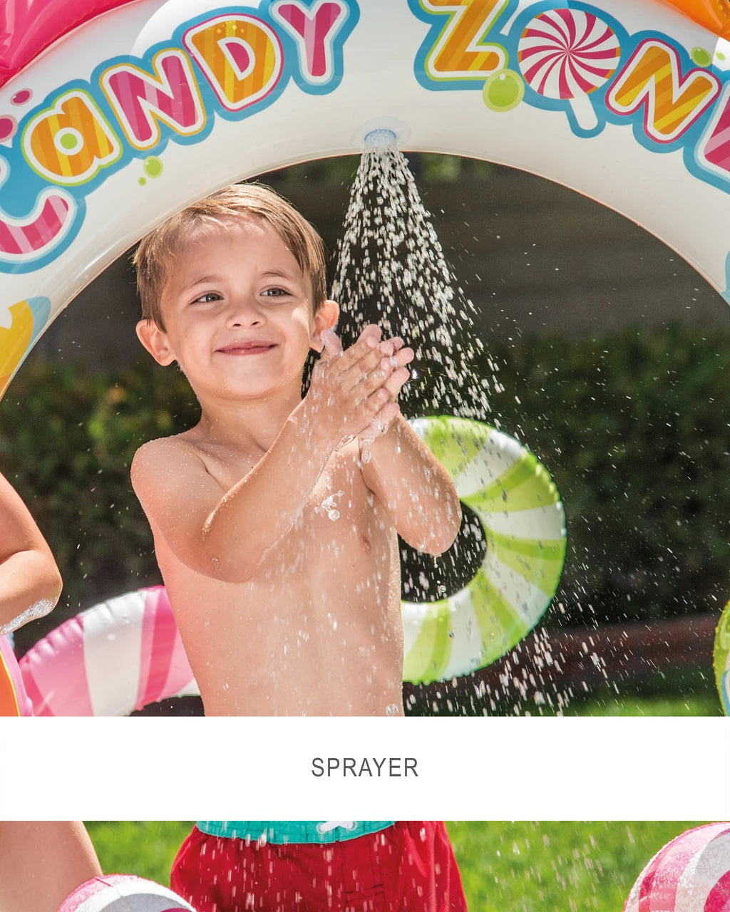 Intex Candy Zone Inflatable Play Center with Slide 2Y+ – Multicolor