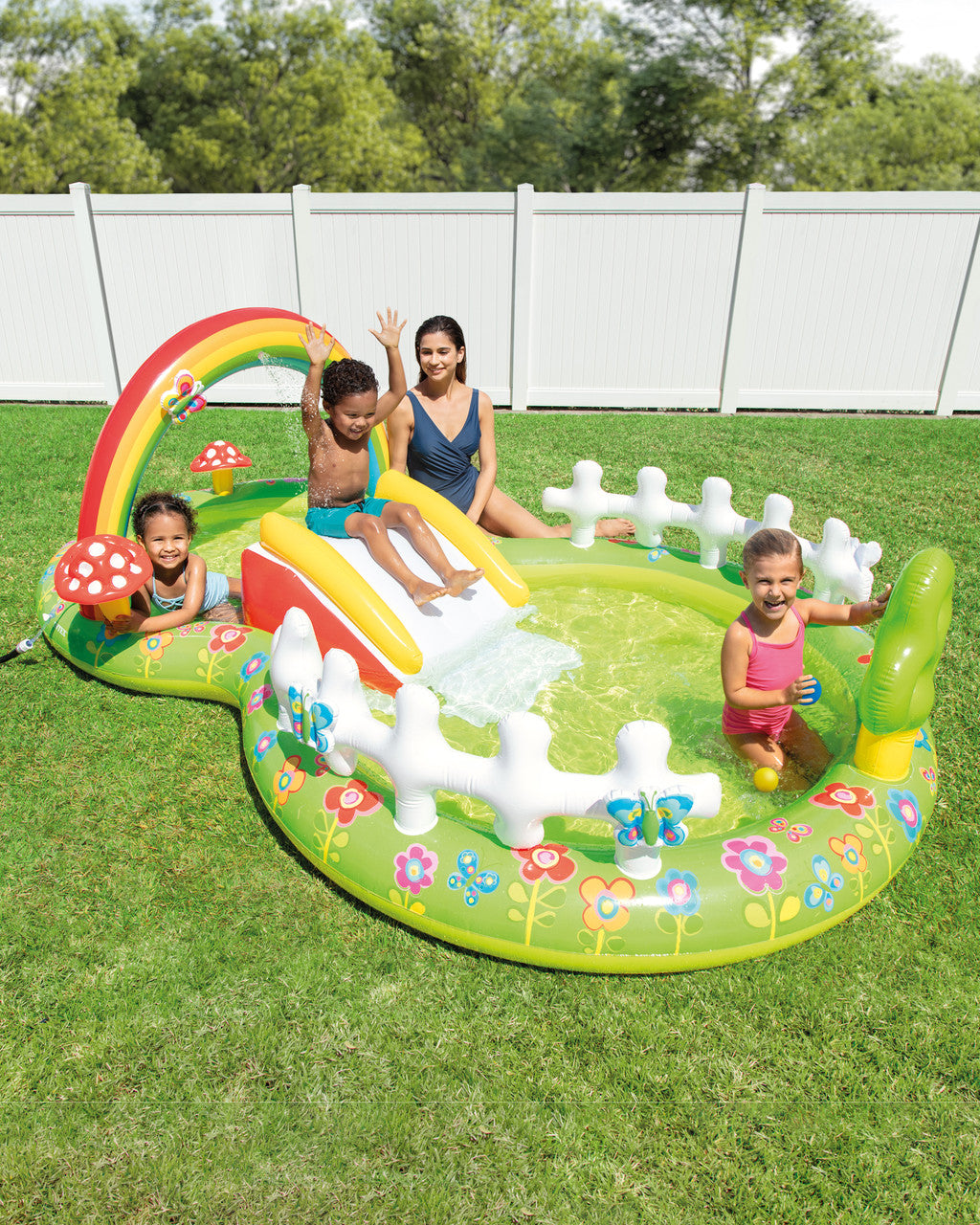 Intex My Garden Inflatable Play Center with Slide 290 x 180 x 104 cm Multicolor