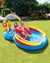 Intex Rainbow Ring Inflatable Play Center With Slide 2Y+