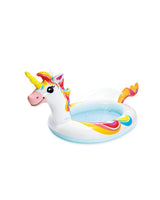 Intex Unicorn Inflatable Spray Kiddie Pool 50 x 40 x 27 Inches White/Blue