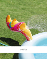 Intex Unicorn Inflatable Spray Kiddie Pool 50 x 40 x 27 Inches White/Blue