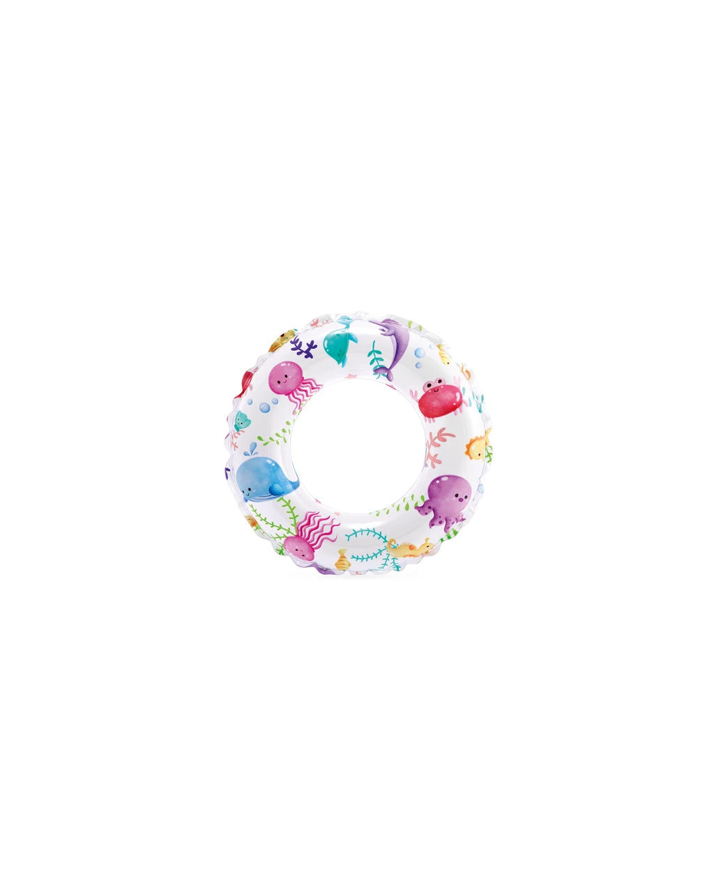 Intex Lively Print Inflatable Swim Ring 20in 3–6Y – Assorted