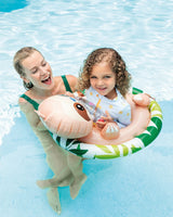 Intex See-Me-Sit Rider Inflatable Pool Float 32 x 23 Inches Sloth Multicolor
