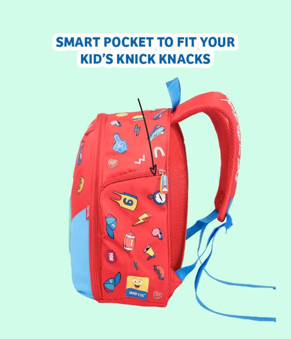 Rabitat Smash Big Kid School Bags, 4-8Yrs 14 Inches School Bag - Mad Eye