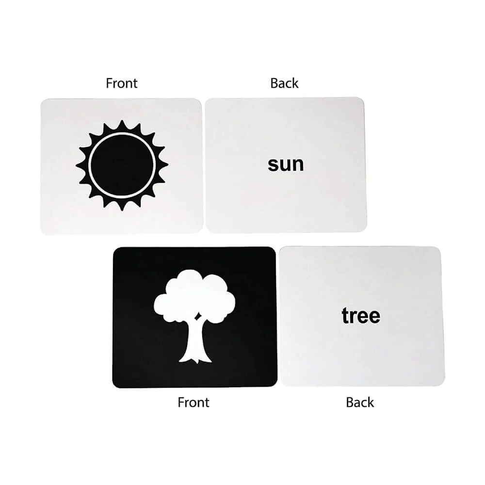 Brainsmith Nature Newborn High Contrast Flash Cards Set of 10 Cards 26 × 22 cm Black & White