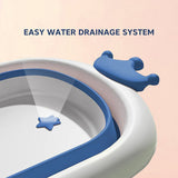 Hopop Deluxe Foldable Baby Bath Tub - BLUE