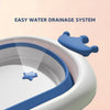 Hopop ® Deluxe Foldable Baby Bath Tub with Non-Slip Base & Soft Edges