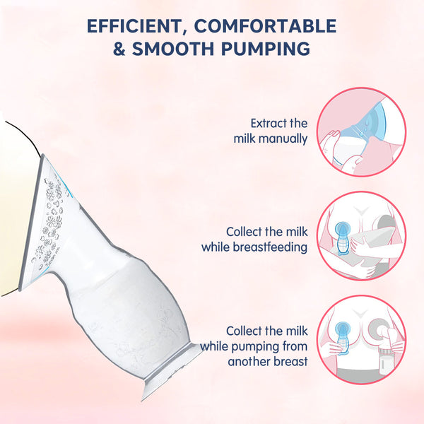 Hopop Natural Fit Silicone Manual Breast Pump Milk Saver One Size – Clear