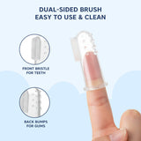 Hopop Silicone Baby Finger Toothbrush with Case Pack of 2