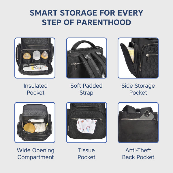 Hopop Daiper Bag Black