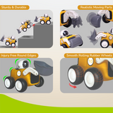 R For Rabbit Orapple Rover 4-Piece Mini Construction Vehicle Set Of 4 12M+