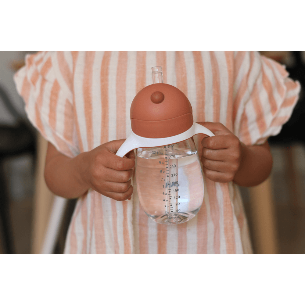 BÉABA 300 ml Leak-Proof Straw Cup – Terracotta