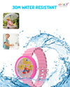 Spiky Round Analog Watch for Kids Boys and Girls EVA42 - Pink