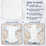 Hopop Washable & Reusable Adjustable Baby Diaper One Size – Assorted Print