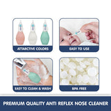 Hopop Anti-Reflux Baby Nose Cleaner Gentle & Safe Nasal Aspirator Blue