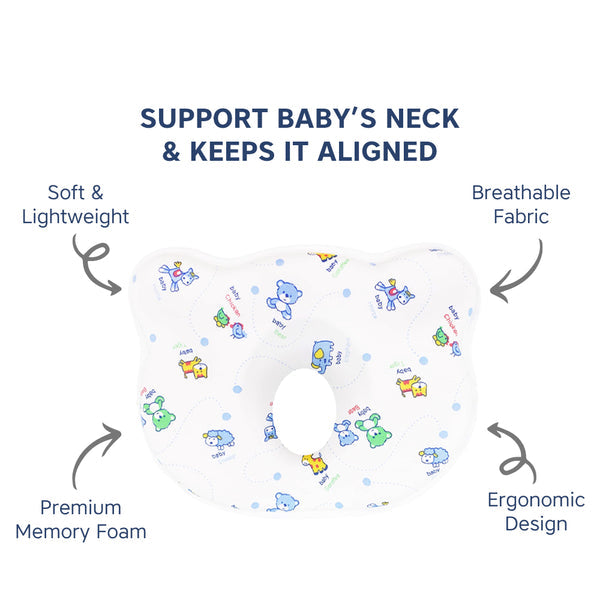 Hopop Memory Foam Baby Head Shaping Pillow - BABY