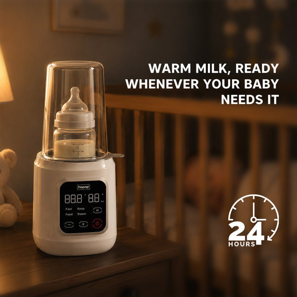 Hopop 4-in-1 Digital Baby Bottle Warmer & Sterilizer Standard Size White
