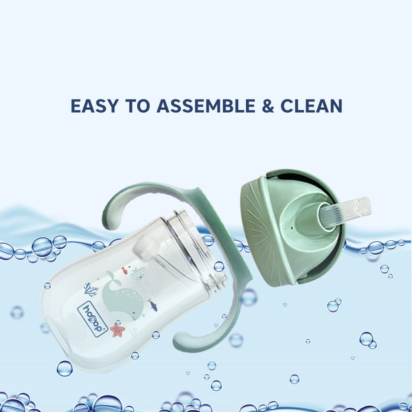 Hopop Soft Silicone Straw Sipper Cup 240ML