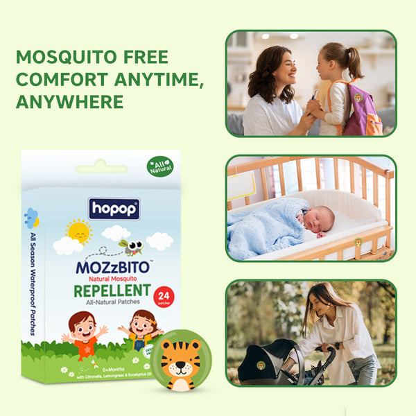 Hopop Mozzbito Natural Mosquito Repellent Patches 24 Patches – Multicolor