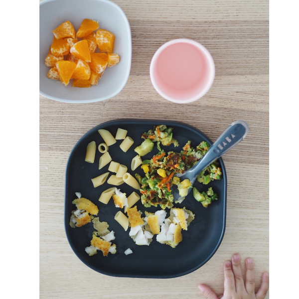 Beaba Silicone 4 pc Meal Set (Plate, Bowl, Cup & Spoon)