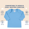 Hopop Envelope Neck Full Sleeve Cotton Vest Pack of 1 - Assorted