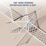 Hopop Baby Safety Gate Two-Way Auto-Close 75x85cm White