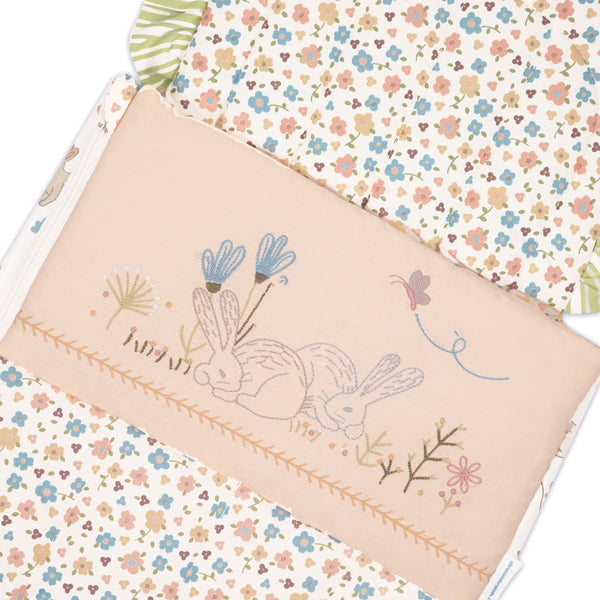 Abracadabra Quilted Nest Bag - Bunny Garden