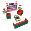 Webby Diy Build & Paint Living Room With Furniture Wooden Dollhouse