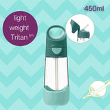 b.box Tritan Straw Drink Bottle 450ml – Emerald Forest Green