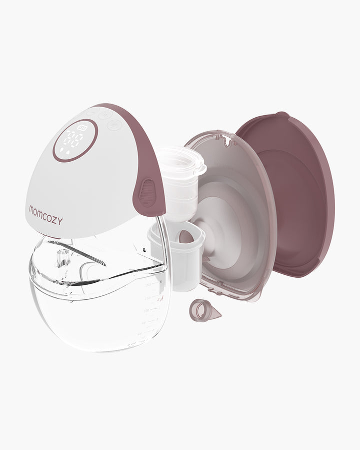 Momcozy - Mobile Style™ Hands-free Slim Breast Pump M6 - Cozy Red