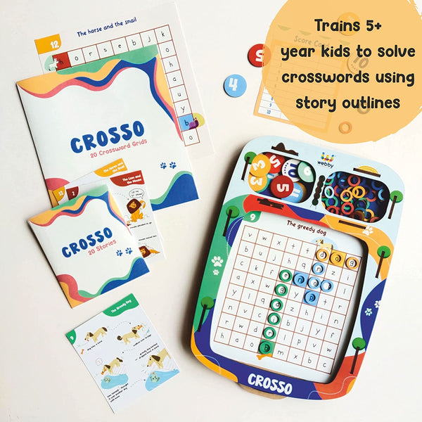 Webby Wooden Crosso-Spell The Story Maze Game