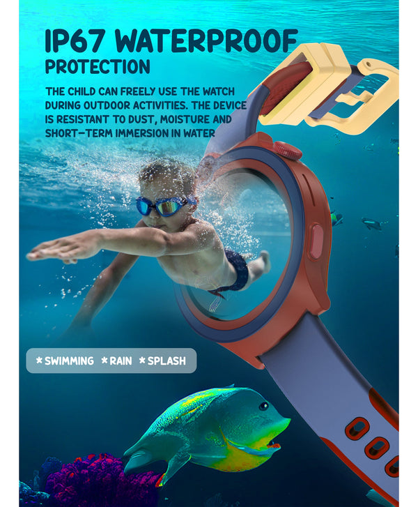 Spiky Cacus 4g Video & Voice Calling Smartwatch with GPS - Blue