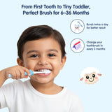 Hopop Soft Baby Toothbrush (6–36 Months) - Yellow