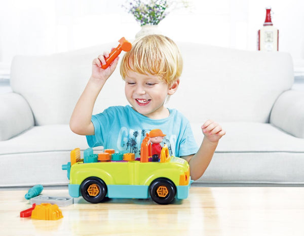 Hola Little Mechanic Tool Truck 32 x 17 x 14 cm Multicolor