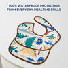 HopopEasy-Clean Waterproof Baby Bib with Food Catcher Pocket Asorted