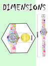 Spiky EVA38 Round Casual Analog Kids Watch 3–14Y – Polka Print