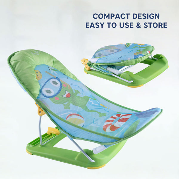 Hopop Anti-Skid Compact Baby Bather 0-12 Months Green