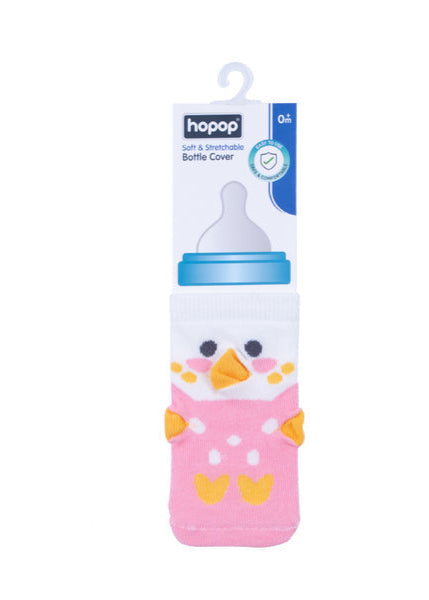 Hopop Soft & Stretchable Wide Neck Baby Feeding Bottle Cover -Assorted Pack Of 1