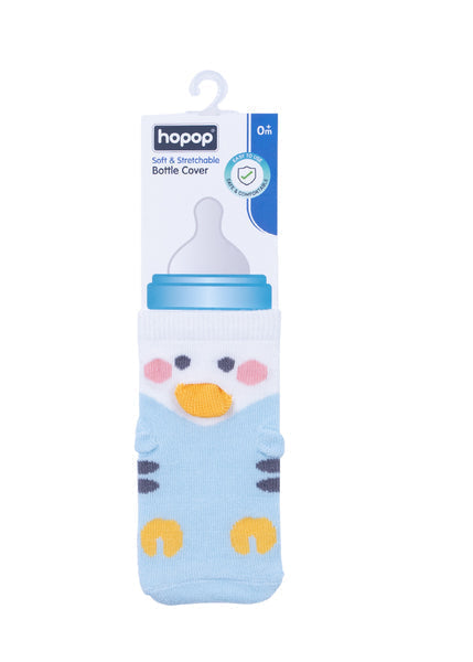 Hopop Soft & Stretchable Wide Neck Baby Feeding Bottle Cover -Assorted Pack Of 1