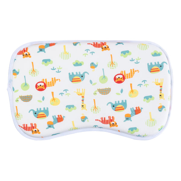 Hopop Soft Memory Foam Baby Head Shaping Pillow - Jungle