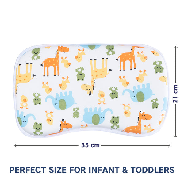 Hopop Soft Memory Foam Baby Head Shaping Pillow - Giraffe