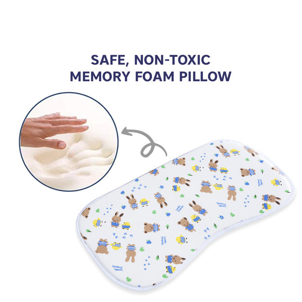 Hopop Soft Memory Foam Baby Head Shaping Pillow - Friends