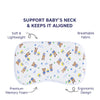 Hopop Soft Memory Foam Baby Head Shaping Pillow - Friends