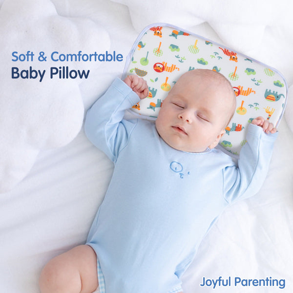 Hopop Soft Memory Foam Baby Head Shaping Pillow - Jungle