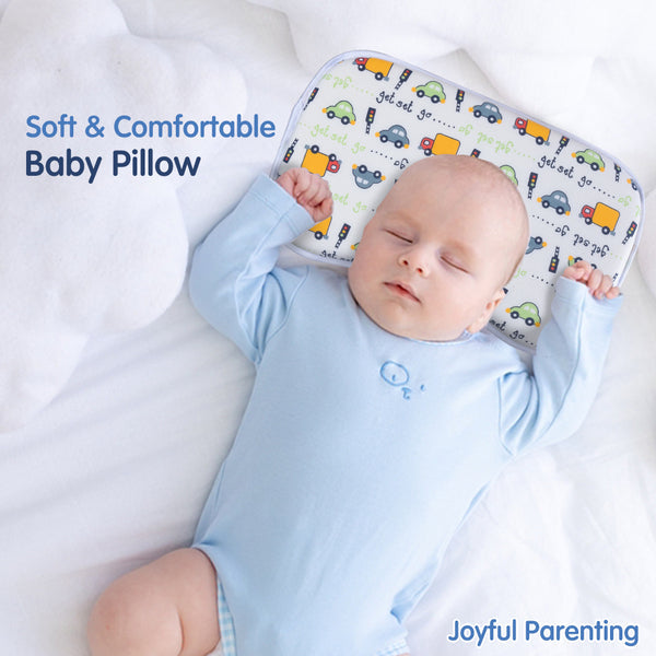 Hopop Memory Foam Baby Flat Head Shaping Pillow Newborns & Infants Transport