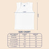 Hopop Envelope Neck Sleeveless Cotton Vest - White